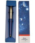 Химикалка Fisher Space Pen Cap-O-Matic - 775 Brass, синьо и златисто - 2t