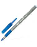 Химикалка BIC - Round Stic Exact, 0.7 mm, синя - 1t