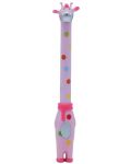 Химикалка с играчка - Розов жираф - 1t