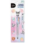 Химикалка с фигурка Kidea – 6 цвята, панда - 1t