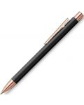 Химикалка Faber-Castell Neo Slim - Черно със златно-розово - 1t