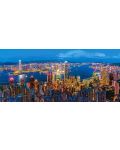Панорамен пъзел Castorland от 600 части - Залез в Хонг Конг - 2t