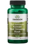 Full Spectrum Korean Red Ginseng Root, 400 mg, 90 капсули, Swanson - 1t