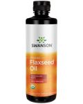 Organic Flaxseed Oil, 473 ml, Swanson - 1t