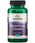 Strontium Citrate, 340 mg, 60 капсули, Swanson - 1t