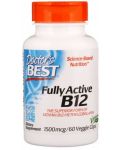 Fully Active B12, 1500 mcg, 60 капсули, Doctor's Best - 1t