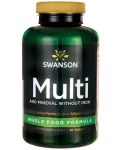 Multi and Mineral without Iron, 90 таблетки, Swanson - 1t