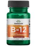 Vitamin B-12, 500 mcg, 30 капсули, Swanson - 1t