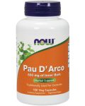 Pau D'Arco, 500 mg, 100 растителни капсули, Now - 1t