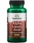 Alpha Lipoic Acid, 100 mg, 120 капсули, Swanson - 1t