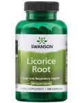 Licorice Root, 450 mg, 100 капсули, Swanson - 1t