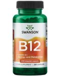 Vitamin B12, 500 mcg, 250 капсули, Swanson - 1t