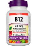 Vitamin В12, 500 IU, 120 таблетки, Webber Naturals - 1t
