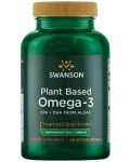 Plant Based Omega-3, 120 меки капсули, Swanson - 1t