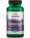 Selenium L-Selenomethionine, 100 mcg, 200 капсули, Swanson - 1t