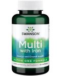 Multi with Iron, 90 капсули, Swanson - 1t