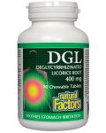 DGL, 400 mg, 90 дъвчащи таблетки, Natural Factors - 1t