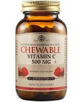 Chewable Vitamin C, малина, 500 mg, 90 таблетки, Solgar - 1t