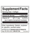Natural Vitamin E, 671.1 mg, 100 меки капсули, Swanson - 2t