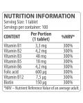 Vitamin B Complex, 100 таблетки, Dorian Yates Nutrition - 2t