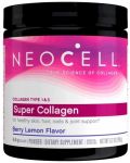 Super Collagen Type 1 & 3, Berry Lemon, 190 g, NeoCell - 1t