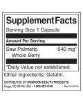 Saw Palmetto, 540 mg, 100 капсули, Swanson - 3t