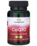 CoQ10, 100 mg, 100 меки капсули, Swanson - 1t