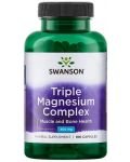 Triple Magnesium Complex, 400 mg, 100 капсули, Swanson - 1t