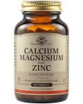 Calcium Magnesium Plus Zinc, 100 таблетки, Solgar - 1t