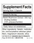 Reishi Mushroom Extract, 500 mg, 90 капсули, Swanson - 2t