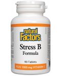 Stress B Formula, 90 таблетки, Natural Factors - 1t