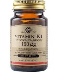 Vitamin К1, 100 mcg, 100 таблетки, Solgar - 1t
