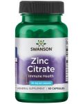 Zinc Citrate, 30 mg, 60 капсули, Swanson - 1t
