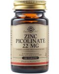 Zinc Picolinate, 22 mg, 100 таблетки, Solgar - 1t