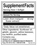 Lutein, 40 mg, 60 меки капсули, Swanson - 2t