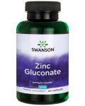 Zinc Gluconate, 50 mg, 250 капсули, Swanson - 1t