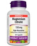 Magnesium Citrate, 150 mg, 60 капсули, Webber Naturals - 1t