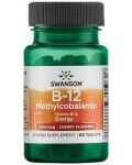 B-12 Methylcobalamin, 2500 mcg, 60 таблетки, Swanson - 1t