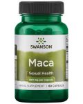 Maca, 500 mg, 60 капсули, Swanson - 1t