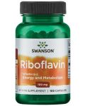 Riboflavin, 100 mg, 100 капсули, Swanson - 1t