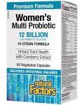 Women's Multi Probiotic, 60 капсули, Natural Factors - 1t