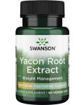 Yacon Root Extract, 100 mg, 90 капсули, Swanson - 1t