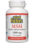 MSM Methyl-sulfonyl-methane, 1000 mg, 90 капсули, Natural Factors - 1t