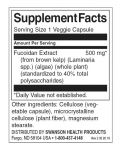 Fucoidan Extract, 500 mg, 60 капсули, Swanson - 2t