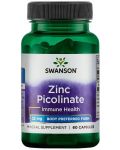 Zinc Picolinate, 22 mg, 60 капсули, Swanson - 1t