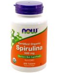 Spirulina, 500 mg, 200 таблетки, Now - 1t