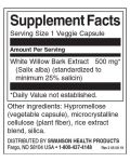 White Willow Bark Extract, 500 mg, 60 капсули, Swanson - 2t
