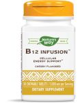 B12 Infusion, 1000 mcg, 30 дъвчащи таблетки, Nature's Way - 1t