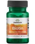 Biotin, 10 000 mcg, 60 таблетки, Swanson - 1t