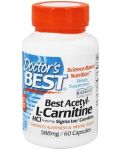 Best Acetyl-L-Carnitine, 588 mg, 60 капсули, Doctor's Best - 1t